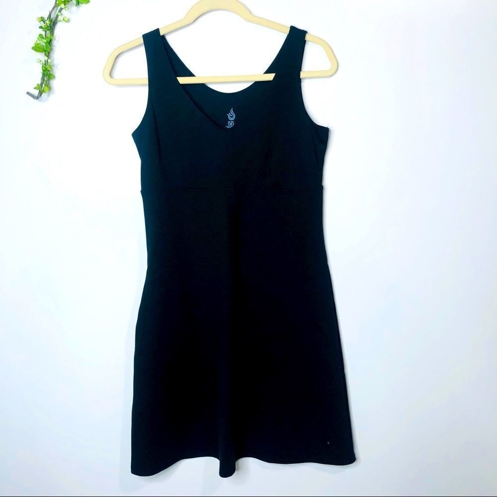 Isis Black Tank Dress Casual Comfort One Pocket